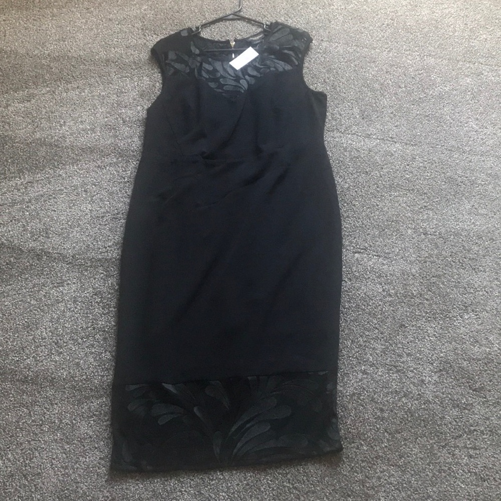 Christian Siriano Black fitted dress